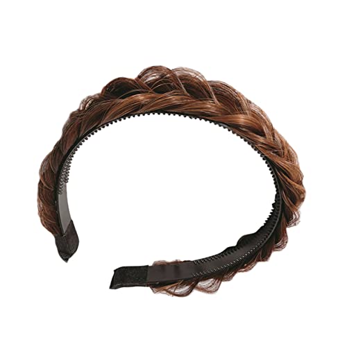 Beavorty Stirnband Haargummis Für Frauen Haarreifen Kämmen Frauen Geflochtener Haarreif Gezahntes Haarband Geflochtener Haarreifen Haare Binden Mädchen Kamm Hochtemperaturdraht Modellieren von Beavorty