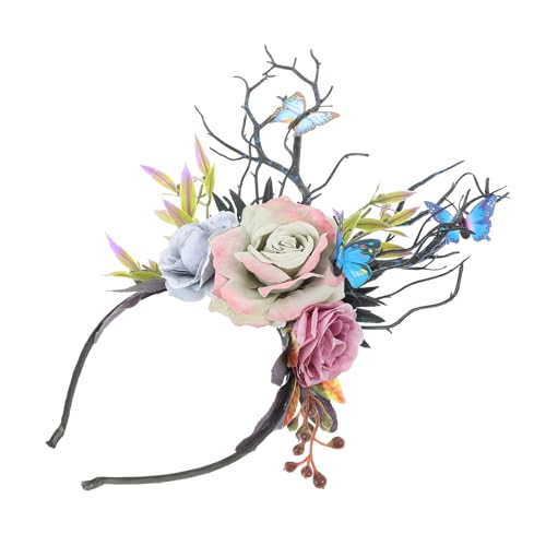 Beavorty Haar- Stirnband Ornament Geweih Stirnband Baumzweig für Party von Beavorty