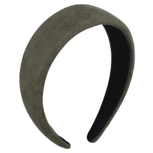 Beavorty Stirnband Aus Wildleder Breite Stirnbänder Für Damen Stirnband Für Damen Stirnbänder Für Damen Breit Tiara Fräulein Damen Gürtel Wildlederschwamm Großer Kopf von Beavorty