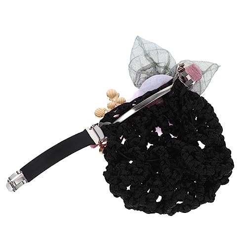 Beavorty Vintage Haarnetz-kopfschmuck Blumen-haarnetz-clip Für Mädchen Haarschmuck Für Damen Haarspange Mit Duttabdeckung Haarnetze Feine Netz Tasche Stoff Violett Beruf von Beavorty