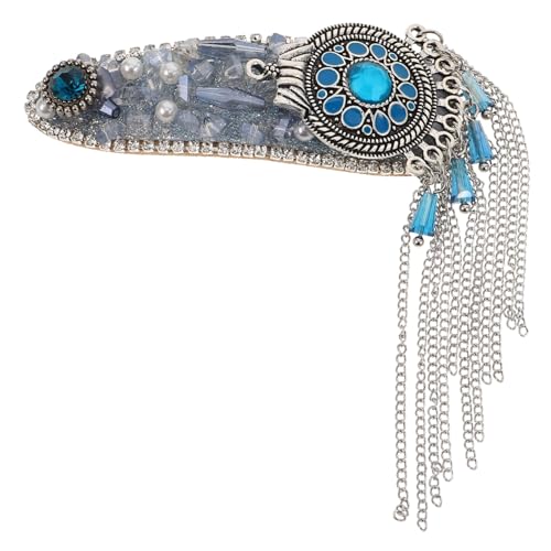 Beavorty Strass Perlen Haarspangen Kristall Haarspange Mit Quaste Vintage Haar Accessoires Für Frauen Brautfrisuren Events von Beavorty