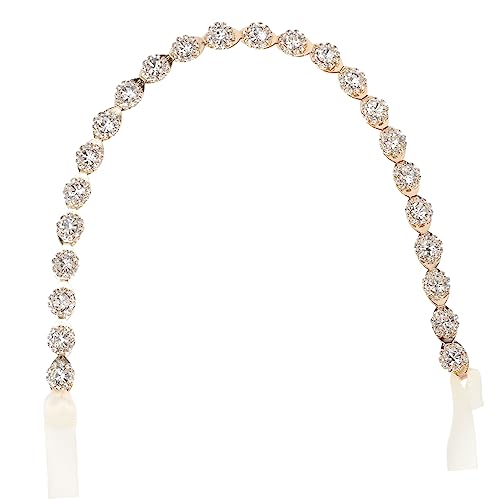 Beavorty Strass-stirnband Kopf Kette Kopfbedeckung Für Damen Elastische Stirnbänder Für Damen Haarschmuck Für Damen Haarschmuck Für Kinder Kristall Haarzubehör Blumenmädchen Fräulein von Beavorty