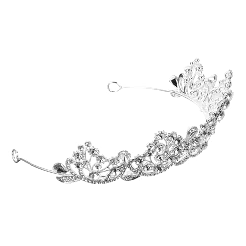 Beavorty Strass Tiara Krone Silber Hochzeit Braut Haarschmuck für Damen Mädchen Brautfest Bankett Geburtstagsfeier mit Einfach Tragbarer Kopfzierde Beavorty Strass Tiara Krone Silber Hochzeit Braut Haarschmuck für Damen Mädchen Brautfest Bankett Geburtstagsfeier mit Einfach Tragbarer Kopfzierde von Beavorty