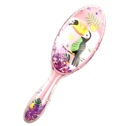 Beavorty Stroh-haarkamm Für Lockiges Haar Statischer Roller Vogelmuster Haarmassagekamm Für Mädchen von Beavorty