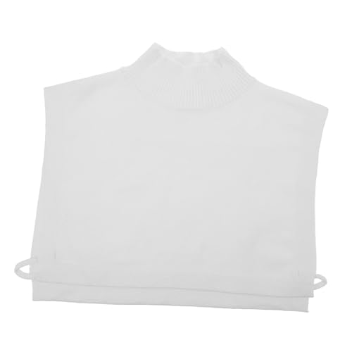 Beavorty Falscher Kragen Für Damen Weißer Rollkragen Abnehmbarer Strickkragen Für Pullover Layering-accessoire Halber Blusenkragen von Beavorty