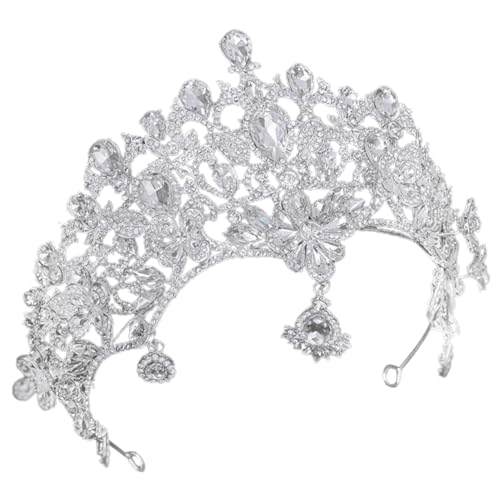 Beavorty Tiara Brautkrone Stirnband Kronenhaarband für Mädchen Diademe für die Hochzeit Kronen-Haarband Hochzeit Brautkrone Mädchenkrone Hochzeit Braut Krone Stirnband Strasssteine Silver Beavorty Tiara Brautkrone Stirnband Kronenhaarband für Mädchen Diademe für die Hochzeit Kronen-Haarband Hochzeit Brautkrone Mädchenkrone Hochzeit Braut Krone Stirnband Strasssteine Silver von Beavorty