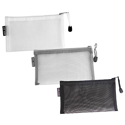 Beavorty Tragbare Schreibwaren Bleistift Tasche Mesh Stift Fall Organizer Kinder Zip Bleistift Fall von Beavorty