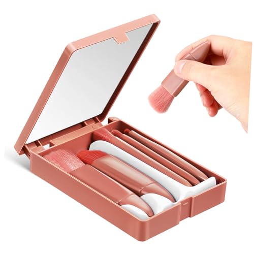 Beavorty Tragbares Make-up-pinsel-set – 5-teiliges Set Mit Grundierung Lippen Lidschatten Pinsel Spiegel Kompaktem Etui Perfekt Für Unterwegs Für Make-up-enthusiasten Beavorty Tragbares Make-up-pinsel-set – 5-teiliges Set Mit Grundierung Lippen Lidschatten Pinsel Spiegel Kompaktem Etui Perfekt Für Unterwegs Für Make-up-enthusiasten von Beavorty