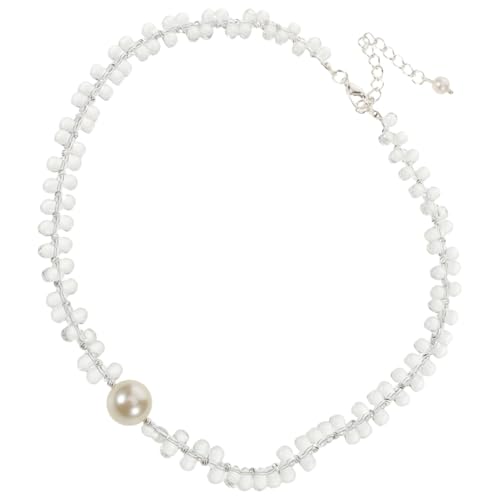 Beavorty Transparente Kristallperlen Halskette Damen Rundkette Statement Schmuck Braut Hochzeit Accessoire Natürliches Schmuckstück Elegant Vielseitig Beavorty Transparente Kristallperlen Halskette Damen Rundkette Statement Schmuck Braut Hochzeit Accessoire Natürliches Schmuckstück Elegant Vielseitig von Beavorty