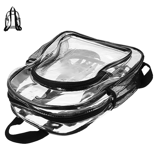 Beavorty Transparenter Kleiner Rucksack Aus PVC-Material Leicht Und Langlebig Mit Verstellbarem Schultergurt Für Arbeit Schule Shopping Und Outdoor-aktivitäten Geeignet von Beavorty