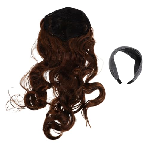 Beavorty Verleihen Sie Feinem Haar Mehr Volumen – Lockenperücke Mit Stirnband Kunstfaser Hitzebeständig Für Damen Beavorty Verleihen Sie Feinem Haar Mehr Volumen – Lockenperücke Mit Stirnband Kunstfaser Hitzebeständig Für Damen von Beavorty