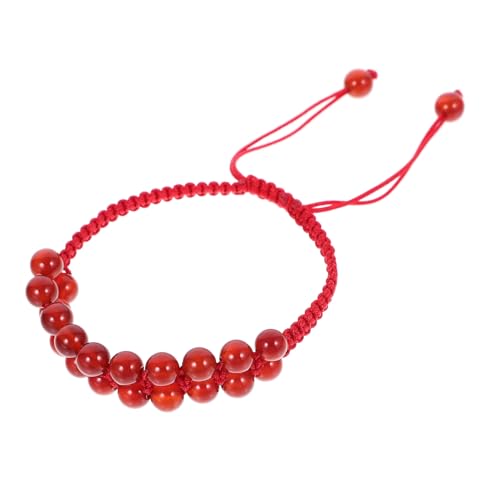 Beavorty Verstellbares Rotes Achat-perlenarmband Damen Bequemer Sitz Leichter Schmuck Boho Armband Geschenk für Freundinnen und Familie Beavorty Verstellbares Rotes Achat-perlenarmband Damen Bequemer Sitz Leichter Schmuck Boho Armband Geschenk für Freundinnen und Familie von Beavorty