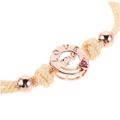 Beavorty Vibrationsarmbänder für Verstellbare Geflochtene Long-distance-wristbands Langlebiger Partnerschmuck mit Berührungssensor Geeignet für Männer und Frauen Geschenk für Valentinstag von Beavorty