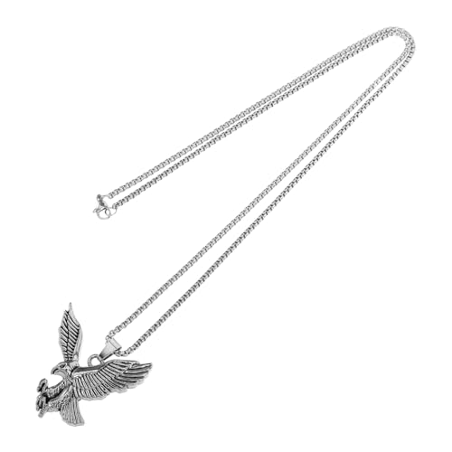 Beavorty Vintage Anhänger Halskette Herren Langlebige Edelstahl Leichter Kettenanhänger Symbolisch für Freiheit und Stärke Modisches Schmuckstück für Alltag und Freizeit von Beavorty