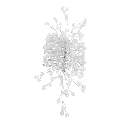 Beavorty Vintage Braut Haarkamm aus Leichtem Material mit Funkelnden Kristallen Eleganter Haarreif für Hochzeit Party und Tägliches Tragen Handgefertigtes Brautschmuck-accessoire in Silber von Beavorty