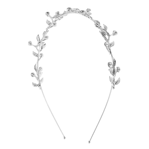 Beavorty Vintage Haarschmuck Silber Metall Haarreif mit Funkelnden Strass Krone Tiara für Damen Hochzeit Brautjungfern Blumenmädchen Beavorty Vintage Haarschmuck Silber Metall Haarreif mit Funkelnden Strass Krone Tiara für Damen Hochzeit Brautjungfern Blumenmädchen von Beavorty