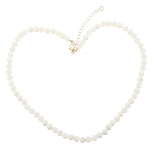 Beavorty Vintage Perlenkette Handgefertigte Perlenkette Kleine Perlenkette Perlenhalsketten Für Frauen Perlenkette Für Damen Zuchtperlenkette Süßwasserperlenkette Muschelperlen Weiß von Beavorty