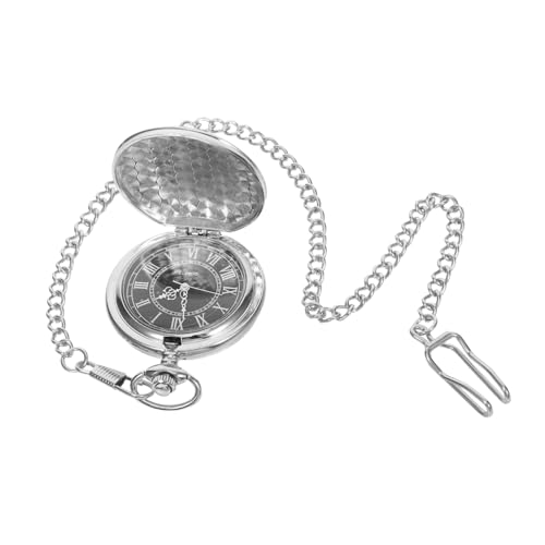 Beavorty Vintage Quarz Taschenuhr Taschenuhr Mit Römischen Ziffern Und Kette Für Männer Schulabschluss Geburtstag Vatertag von Beavorty