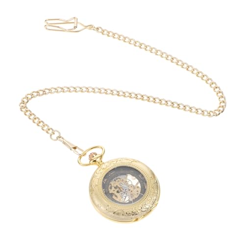 Beavorty Mechanische Taschenuhr Mit Kette Aus Hängeuhr Im Steampunk-Stil Vintage-Uhr Für Herren Taschenuhr Mit Dekoriertaschenuhr von Beavorty