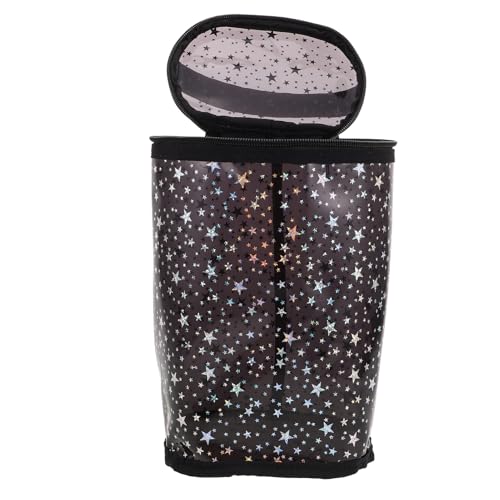 Beavorty Wasserdichter Reise Make Up Organizer mit Großem Fassungsvermögen Transparente Kosmetiktasche für Toilettenartikel für Reisen und Alltag Schwarz von Beavorty