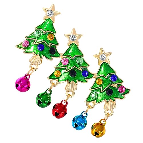 Beavorty Weihnachtliche Brosche Weihnachtsbaum Anstecknadel für Damen Stilvolles Accessoire mit Hochwertigem Legierungsmaterial Vielseitig Einsetzbar für Kleidung und Dekoration von Beavorty