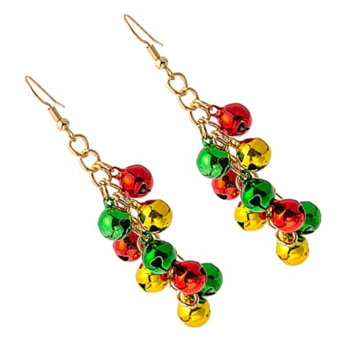 Beavorty Weihnachtliche Glocken Ohrringe für Frauen Farbige Dangle Ohrringe mit Einzigartigem Design Festlicher Schmuck für Feiertage für Freunde und Familie von Beavorty
