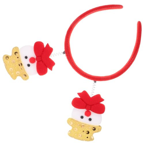Beavorty Weihnachtlicher Haarreif Schneemann Kopfstück Leichtes Xmas Party Kopfschmuck für Erwachsene Festliche Dekoration und Fotorequisiten von Beavorty
