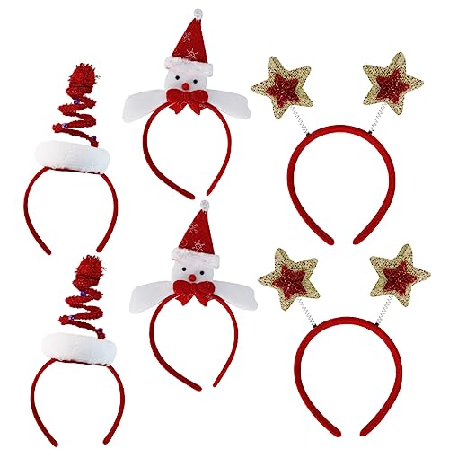 Beavorty Weihnachts Haarschmuck Set Festliche Haarreifen Für Frauen Mit Weihnachtsbaum Schneemann Und Sternen Design Perfekte Weihnachtsgeschenke Und Partyaccessoires von Beavorty