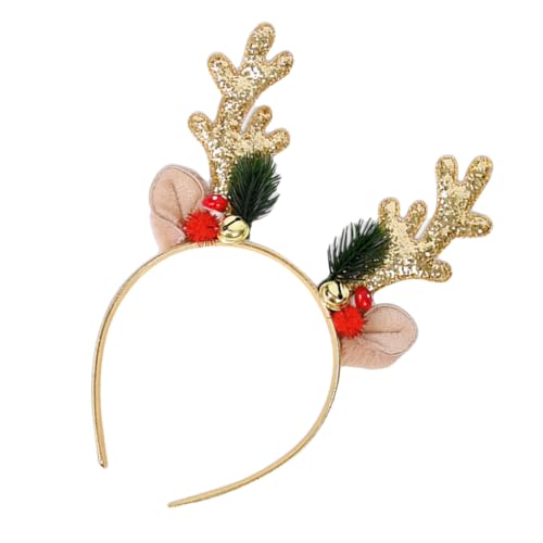 Beavorty Weihnachtliches Rentier Haarband Mit Glitzer Und Glöckchen Festliche Kopfbedeckung Für Weihnachten Karneval Und Partys Niedliches Haar Accessoire Für Frauen Und ädchen von Beavorty
