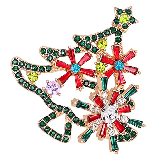 Beavorty Weihnachtsbaum Brosche mit Strass Hochwertige Brosche Pin für Frauen Elegantes Accessoire für Weihnachten Geburtstagsgeschenke und Besondere Anlässe von Beavorty