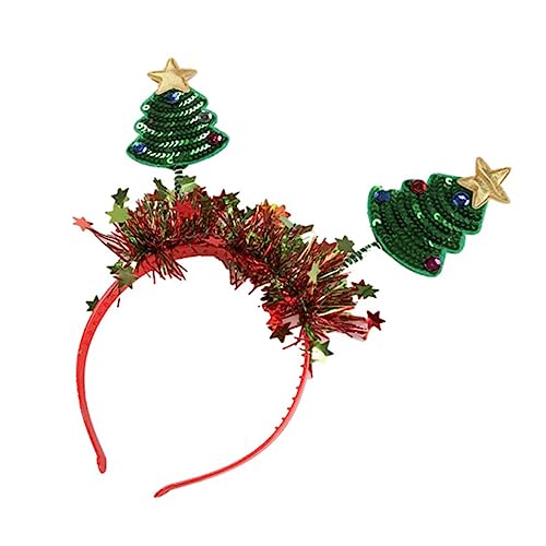 Beavorty Weihnachtsbaum-haarreif Originelles Stirnband Party-haarband Weihnachten Haarband Vielseitig Einsetzbares Kopfschmuck Für Feiern von Beavorty