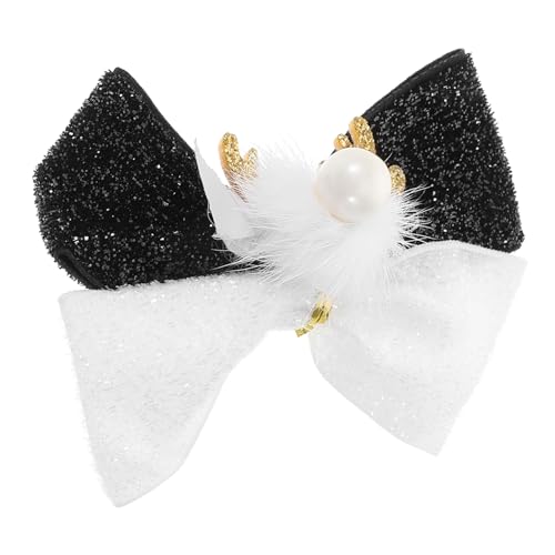 Beavorty Haarspange Mit Schleife Im Weihnachtsstil Für Damen 3d-geweih-haarspange Für Damen Dekoratives Haar-accessoire Für Weihnachten von Beavorty