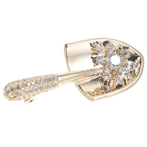 Beavorty Schaufel Brosche Pin Kupfer für Frauen Anstecknadel mit für Kleider und Schals Dekorative Brosche für Besondere Anlässe von Beavorty