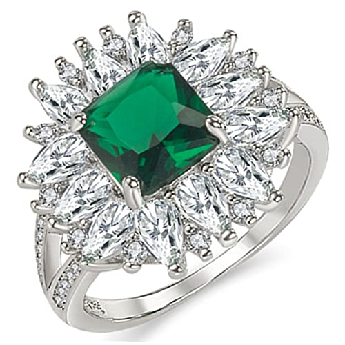 Beavorty Zirconring für Damen Eleganter Verlobungsring mit Funkelndem Design für Hochzeiten Jubiläen Besondere Anlässe Robustes Material Vielseitig Kombinierbar von Beavorty