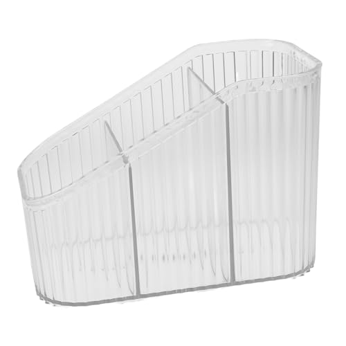 Beavorty Kosmetik Organizer Mit Fächern Aus Klarem Acryl Aufbewahrungsbox Für Wimpern Pinsel Und Schönheitszubehör Platzsparendes Display Für Schminktisch Und Badezimmer von Beavorty