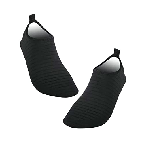Beavorty rutschfeste Socken Aus Silikon Zimmersocken Verdickte Fitness Und Tanzsocken Fußabdeckung Schwarz von Beavorty