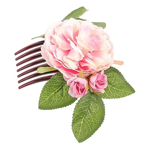 Beavorty seitliche Haarkämme seitlicher Haarkamm Blumen Haarspangen für Damen Haarspangen frauen Haarschmuck die trauzeugen brautjungfer Haarseitenkämme Seitenhaarkämme für Frauen Plastik von Beavorty
