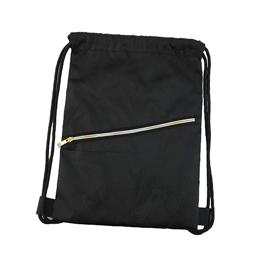 Beavorty wasserdichte Kordelzugtasche Aus Oxford-Tuch Zum Schwimmen Als Rucksack Oder Schultertasche Tragbar Schwarz Für Strand Sport Schule Und Einkaufen von Beavorty