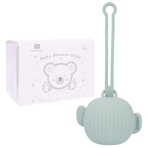 Bebamour Schnuller Tasche Schnuller Pods Schnullerbeutel, Kofferhalter, Schnuller Pod Box Schnullerhalter Koffer Reiseetui, Befestigen Sie an Windeltaschen, halten Schnuller oder Nippel Schild,Green von Bebamour