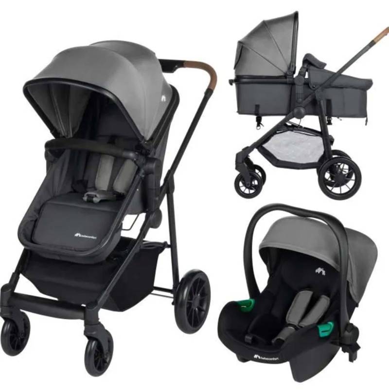 3-in-1 Kinderwagen HAZE mit i-Size – Sitz umwandelbar in Babywanne und Babyschale (Cosi) d gray von Bebe Confort