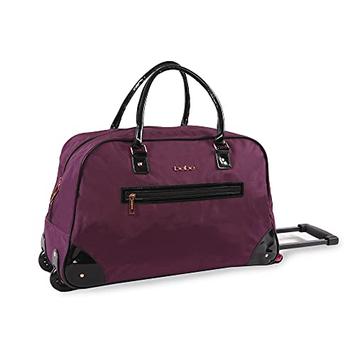 BEBE Damen Rolling Duffel, dunkelviolett, Rolling Duffel von bebe