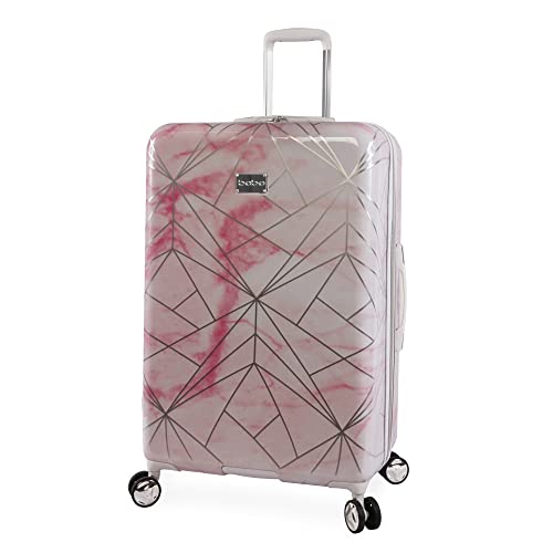 bebe Damen Gepäck Alana 53,3 cm Hardside Handgepäck, Rosa Marmor, Carry-ON 21", Gepäckstück Alana 53,3 cm Hardside Handgepäck von bebe