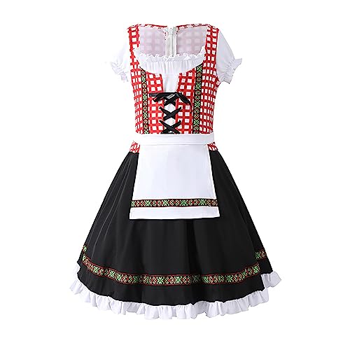 Weihnachten 24 Geschichten traditionelles deutsches, Dirndl-Kleid, Kinderkleid für Mädchen Ballettanzug Mit Mädchen (Black, 7-9 Years) von BebeXi