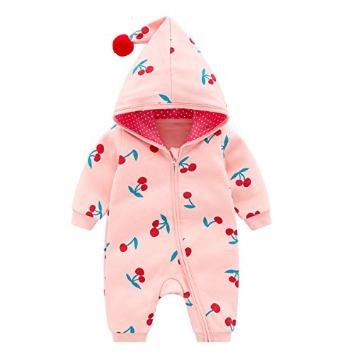 Bebone Baby Mädchen Strampler Herbst Winter Babybekleidung (Rosa, 0-3 Monate/52) von Bebone