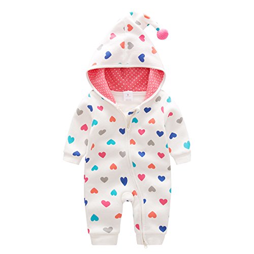 Bebone Baby Strampler Jungen Mädchen Overall Babykleidung (Weiß, 12-18Monate/80cm) von Bebone