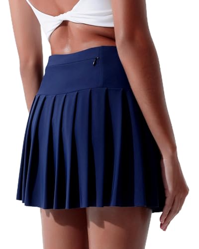 BebreezChic Tennisrock Damen Kurz Sportrock mit Hose Drunter und Tasche Faltenrock Golf Mini Sommer Running Skirt BebreezChic Tennisrock Damen Kurz Sportrock mit Hose Drunter und Tasche Faltenrock Golf Mini Sommer Running Skirt von BebreezChic