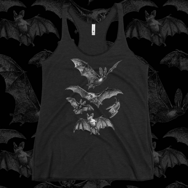 Pastel Goth Racerback Tank Top Im Witchy Style | Relaxed Fit S-xl | Lass Die Fledermäuse Los von BecauseSkulls