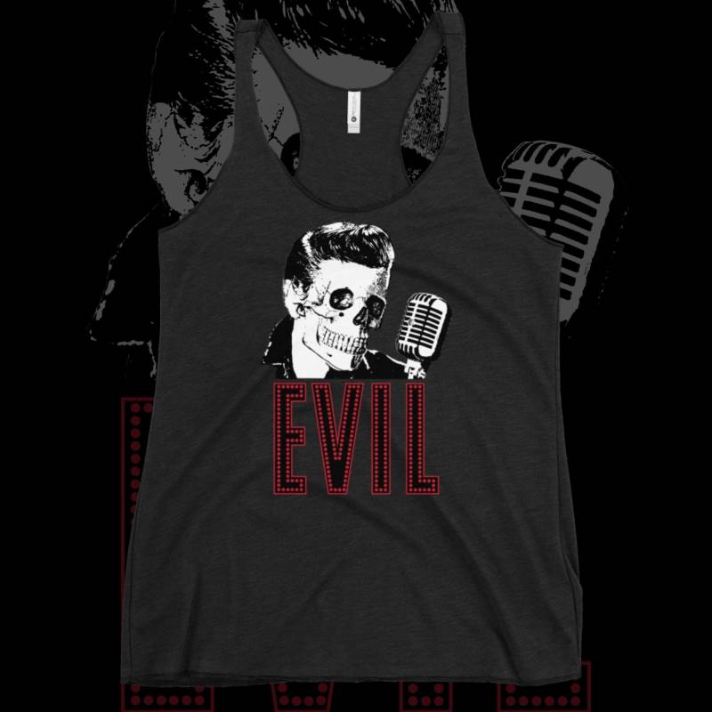 Psychobilly Tank Top Frauen Nu Goth Racerback | Relaxed Fit | Schädelvis von BecauseSkulls
