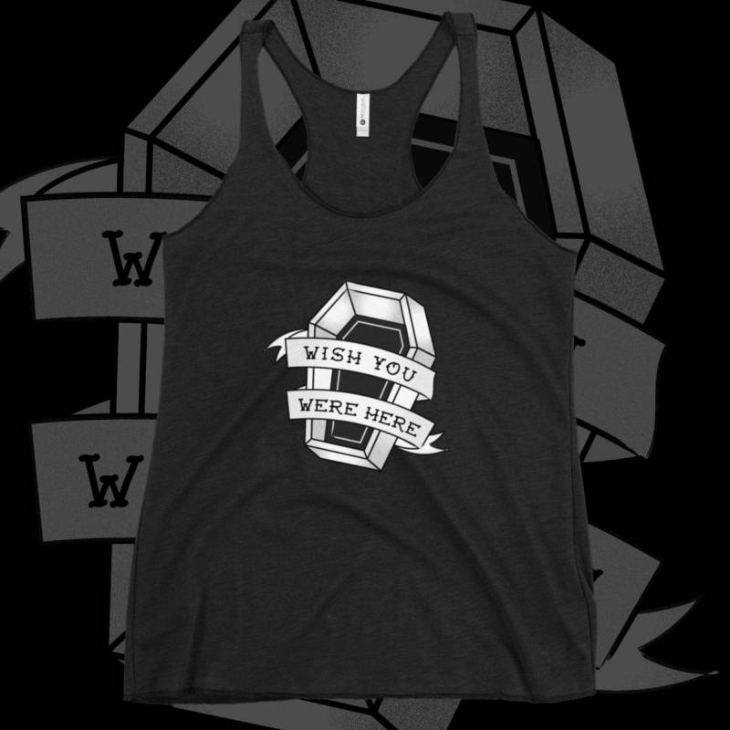 Tank Top Mit Racerback Tattoo Blitzdruck - Pastel Goth Stil | Ich Wünschte Du Wärst Hier von BecauseSkulls