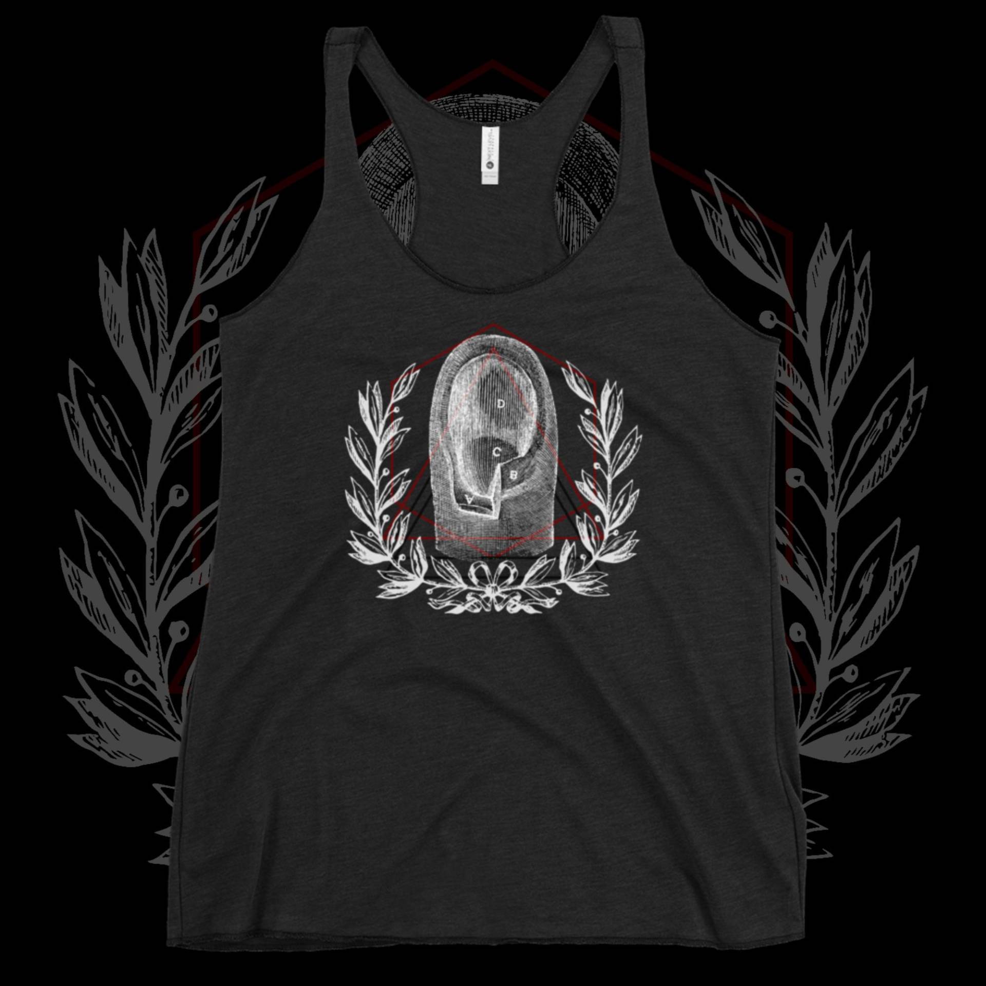 Witchy Damen Racerback Tank Top Shirt | Hexe Hexerei Okkulte Pagan Magie Gothic Nu Goth Ästhetik Kleidung Mode Szene Des Grime von BecauseSkulls